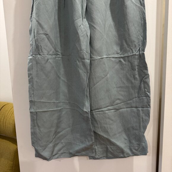 Light Blue Pleated Wide Leg Pants | 14 - Picture 8 of 8